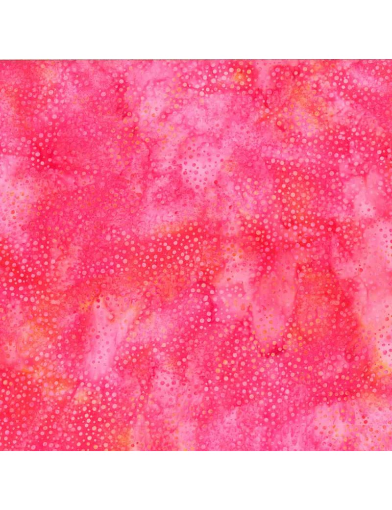 Fat Quarter Dot Batik imprimé plumetis rose et orange