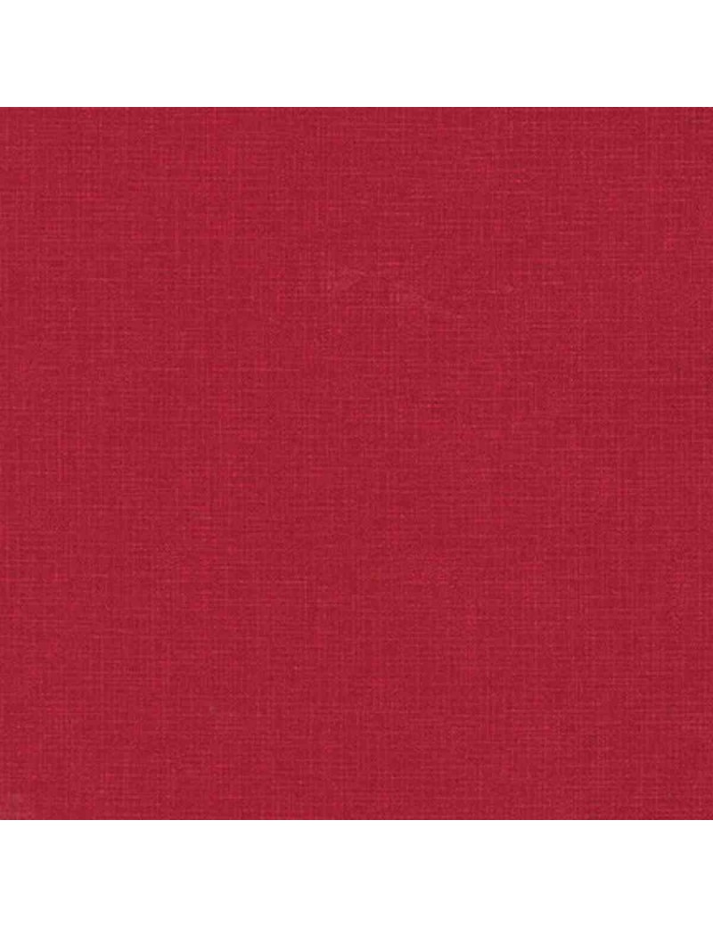 Tissu coton Quilters Linen Rouge cramoisi