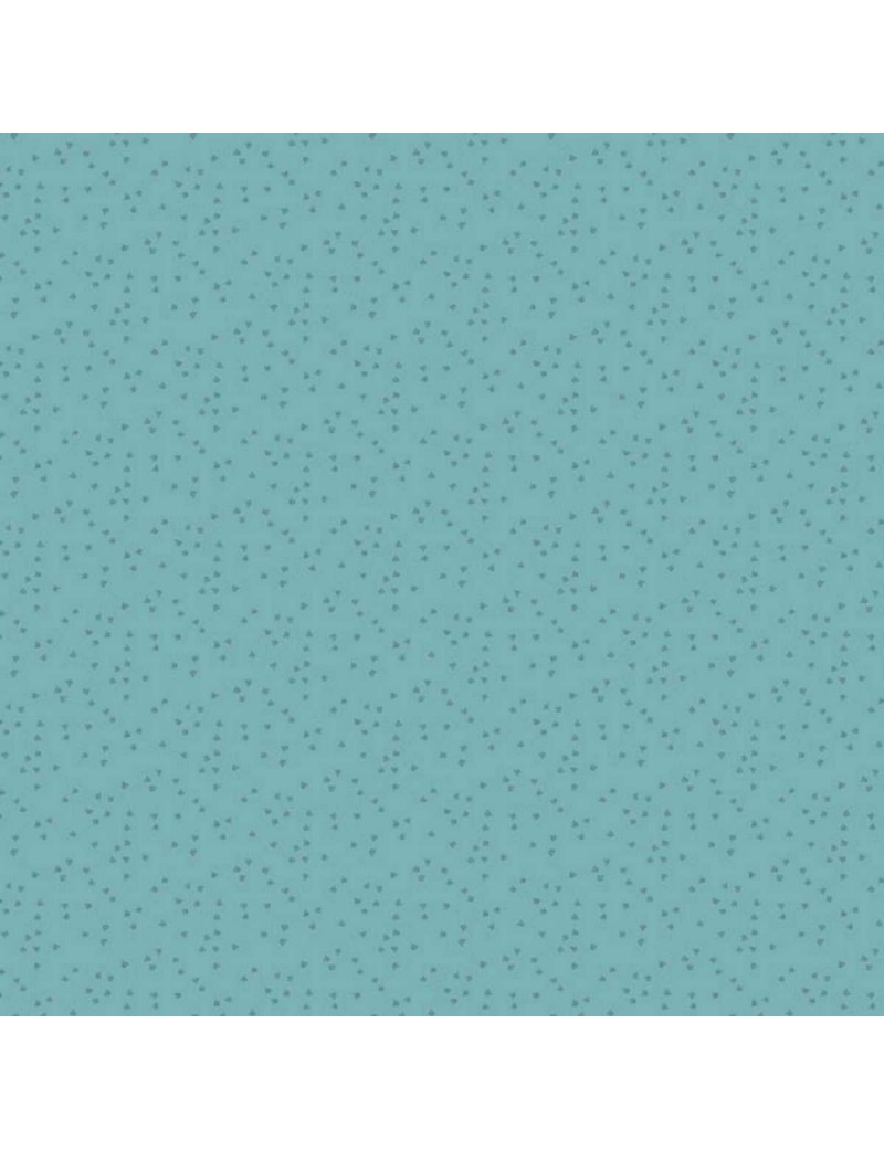 Tissu coton Bijoux Bleu Vert à motifs de Triangles