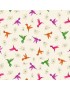 Tissu coton Jewel Tones Hummingbird