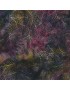 Fat quarter Batik imprimé de feuilles Violet Fuchsia Jaune