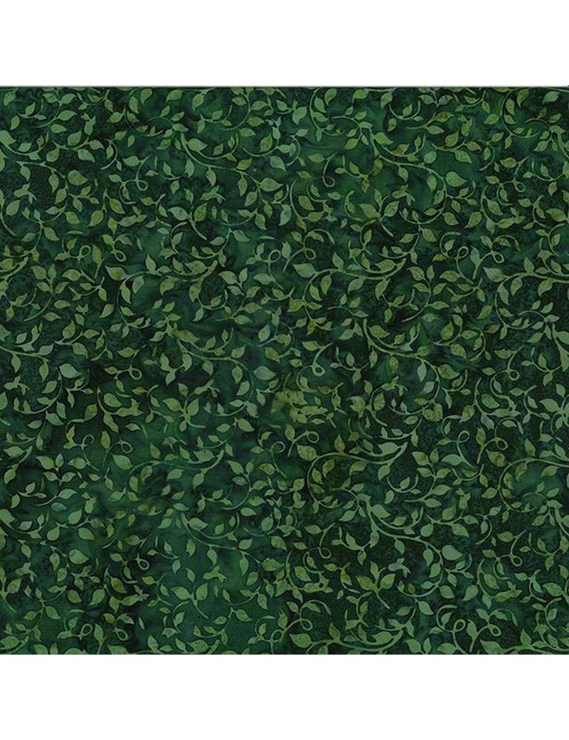 3369-804 Batik imprimé vert