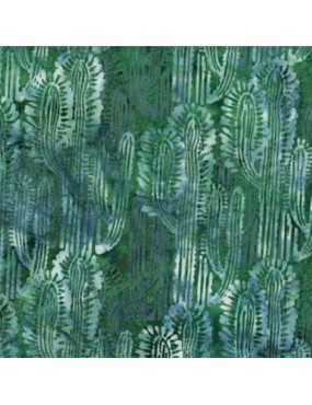 Tissu Batik imprimé de cactus
