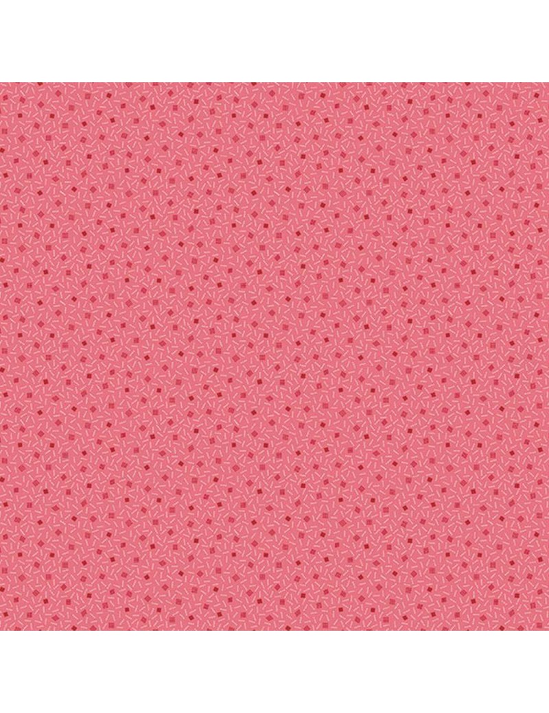 Tissu coton Trinkets 2020 Rose à motifs de Carrés