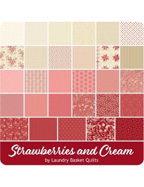 Tissu coton Strawberries and Cream Valley