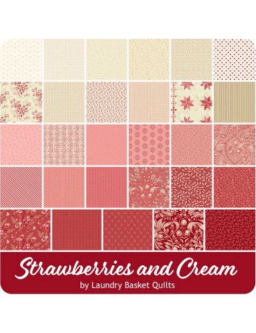 Strawberries and Cream Edyta Sitar Laundry basket quilts