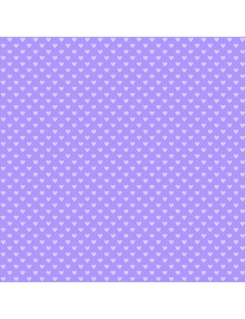 Makower Hearts Amethyst 9149/P purple