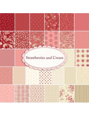 Bundle de tissus Strawberries and Cream par Edyta Sitar