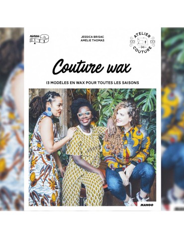 Livre couture, vêtements et accessoires en wax
