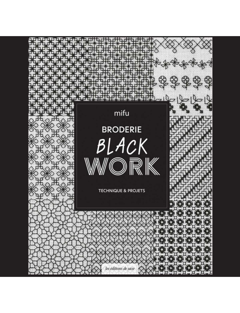 Livre broderie Black Work techniques et projets