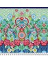 Panneau tissu patchwork Catalina Estrada Carnation Love Birds in Paradise