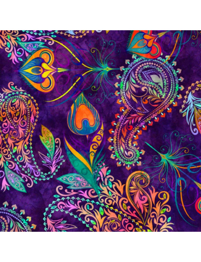 QT 29193 -V Large Paisley QT Fabrics