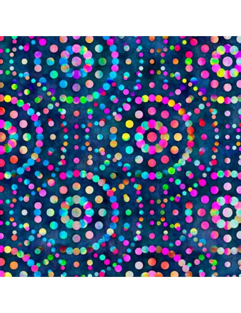 QT 29018 W Bohemian Dreams Dotted Circles par Dan Morris