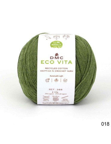 Fil DMC Eco Vita en coton recyclé pour le tricot et le crochet