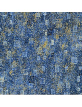 Tissu coton Gustav Klimt imprimé de carrés