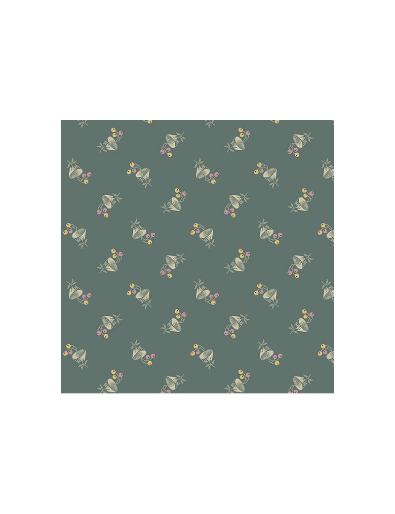 A-797-T English Garden Bachelor Button Earl Grey