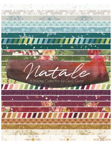 Tissu patchwork Natale de Giucy Giuce Francesca Verde
