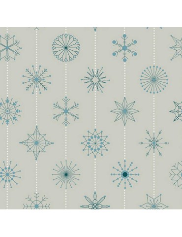 673-C Natale Snowflakes Grigio