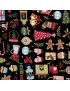 Tissu coton Noël Cosy Icons de Andover fabrics pour Makower