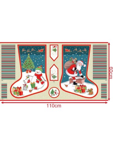 Panneau Chaussette Santa Stocking