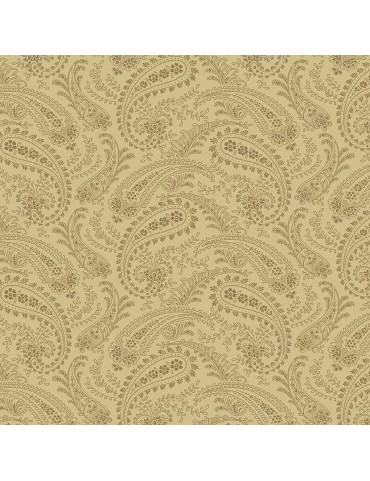 Fat quarter Belle rose Paisley Natural