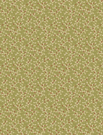 Joy snow tracks patchwork cotton fabric by Edyta Sitar