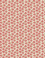 Fat quarter tissu patchwork Joy par Edyta Sitar à motif de feuilles