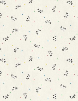 Tissu chats et pois multicolores – Collection Miniatures – Makower UK