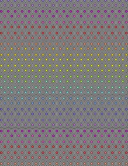 Tissu Hexy Rainbow – Tula Pink – Collection True Colors