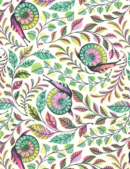 Pit Crew Strawberry Fabric – Tula Pink – Slow & Steady Collection