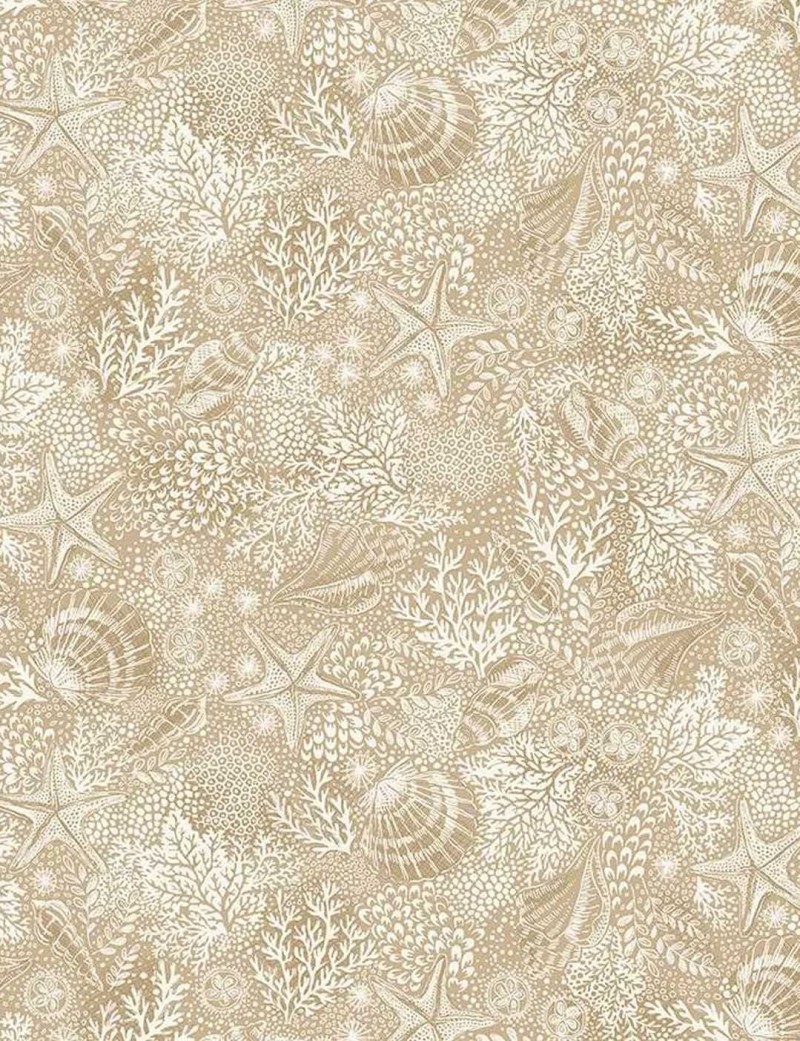 Reef Fat Quarter – Makower UK – High Tide – Blue or Sand