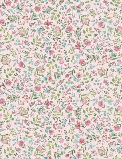 Tissu fleurs champêtres – Makower UK – Afternoon Tea Flowers