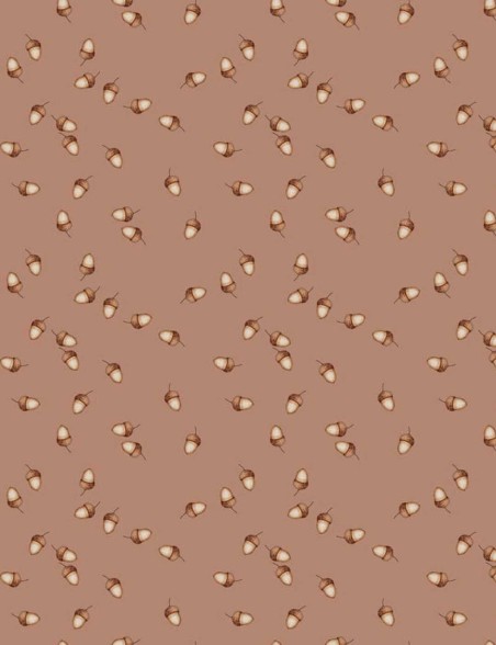Acorns Caramel Fat Quarter – Charmwood by Figo Fabrics