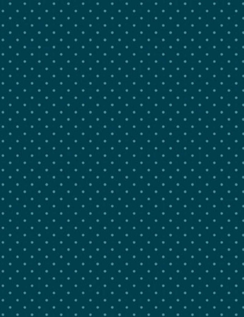 Poppy Seeds Indigo fabric - Light blue dots on a dark blue background