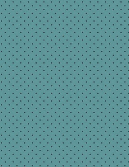 Tissu patchwork Poppy Seeds Pacific – Pois bleu foncé fond bleu clair