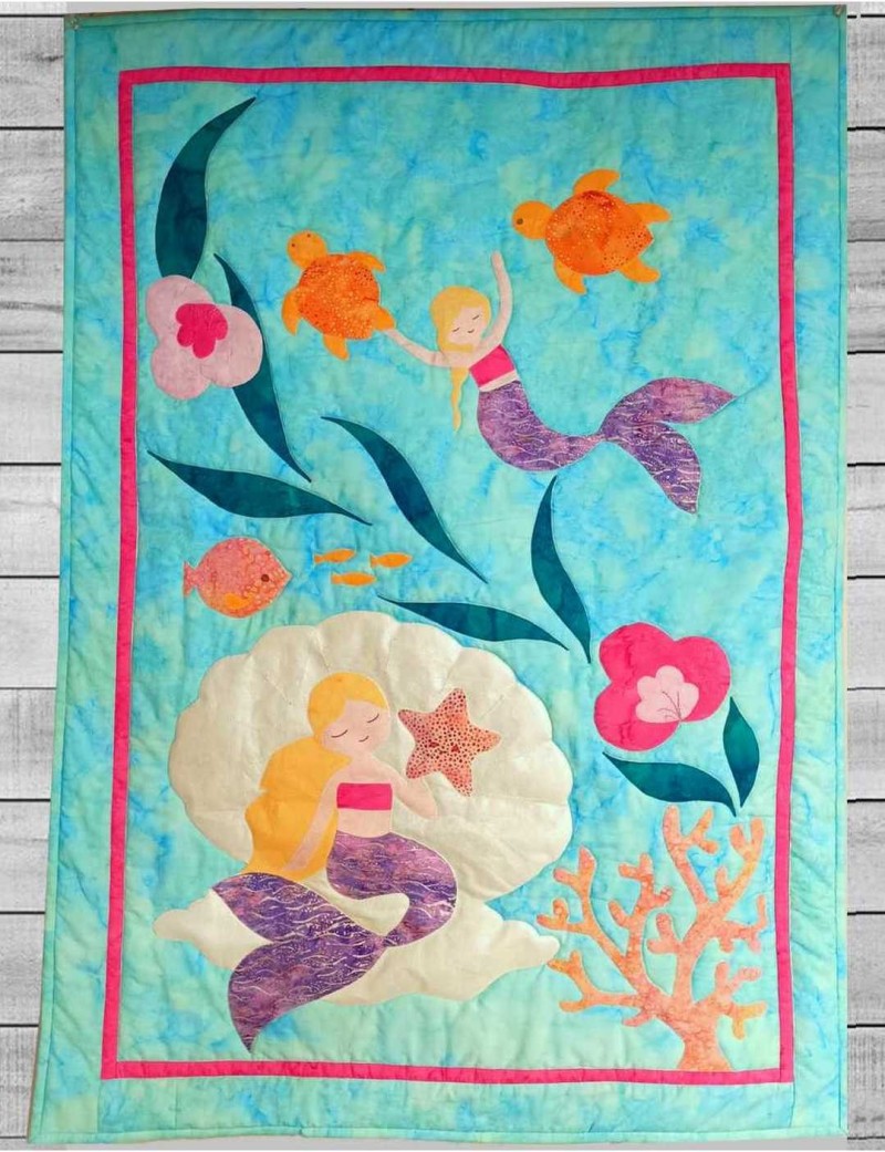 kit patchwork en appliqué Sous l'océan