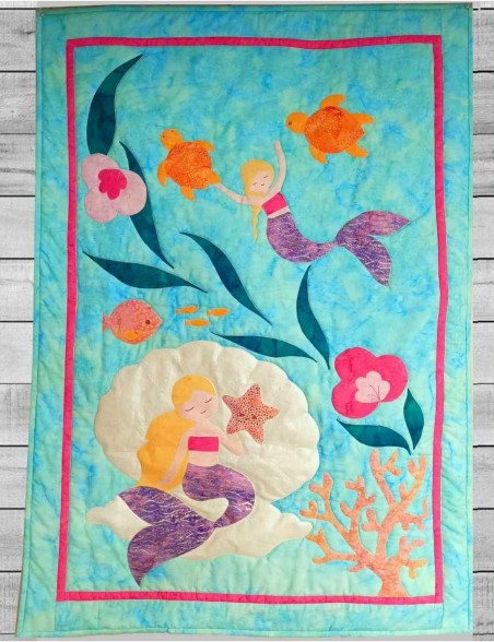 kit patchwork en appliqué Sous l'océan