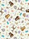 Woodland Friends patchwork fabric – Collection Enchanted Woods