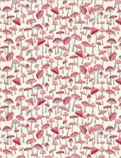 Tissu patchwork champignons 54523-9