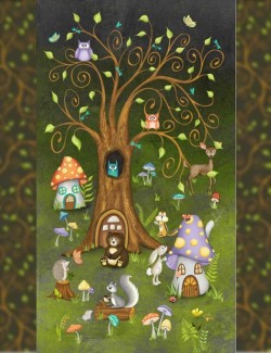 Panneau animaux des bois 54519DP-1