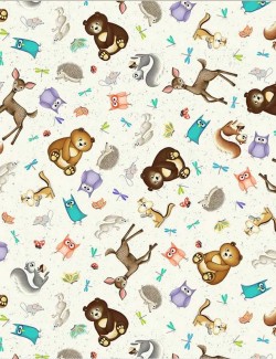 Woodland Friends Fat Quarter – Enchanted Woods – Windham Fabrics