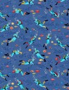 Tissu coton Deep Blue Sea plongeurs – Makower UK