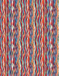 Tissu coton Deep Blue Sea vagues – Makower UK