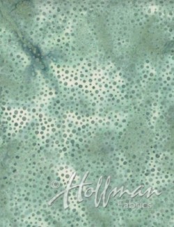 Tissu Dot Batik imprimé plumetis vert bronze
