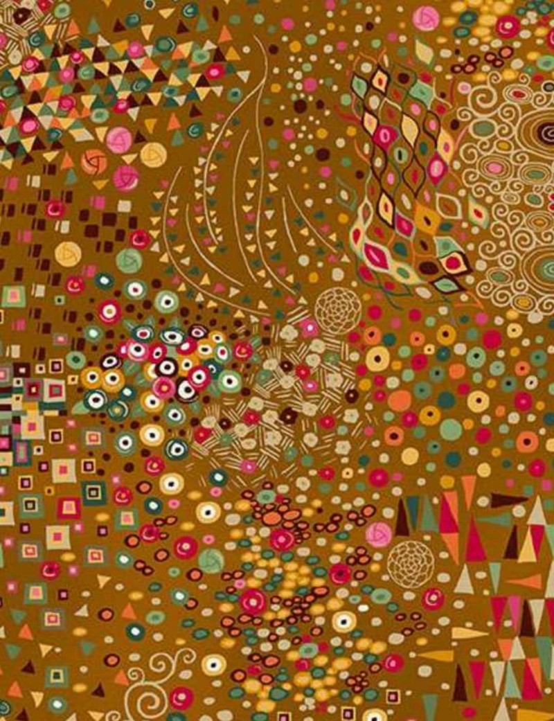 Golden Symphony cotton patchwork fabric – Makower UK