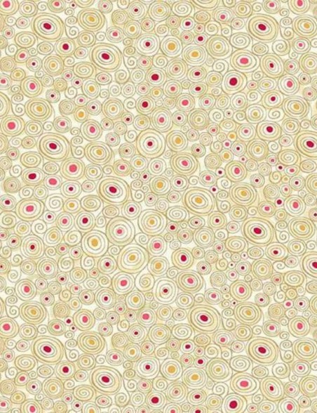 Tissu coton patchwork Golden Volutes – Makower UK