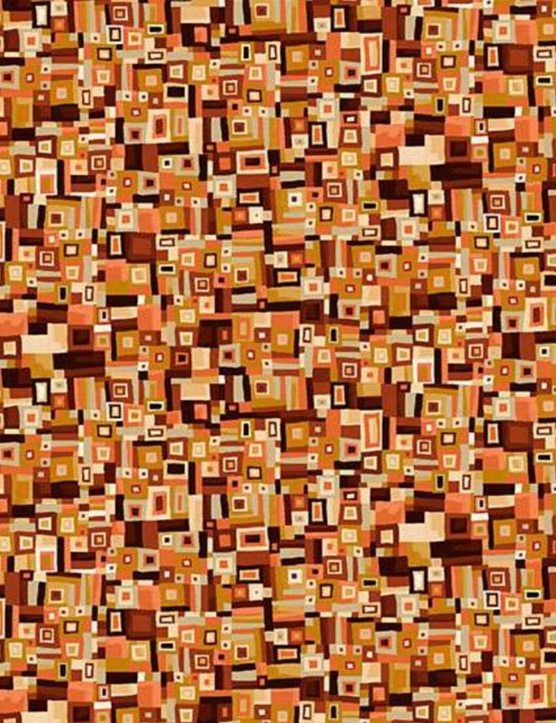 Golden Mosaic cotton patchwork fabric – Makower UK