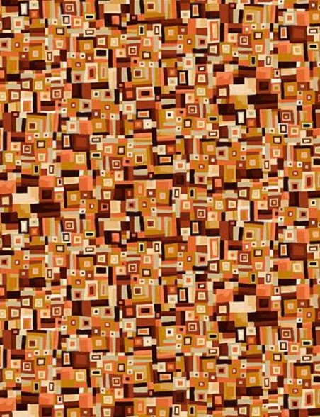 Golden Mosaic cotton patchwork fabric – Makower UK