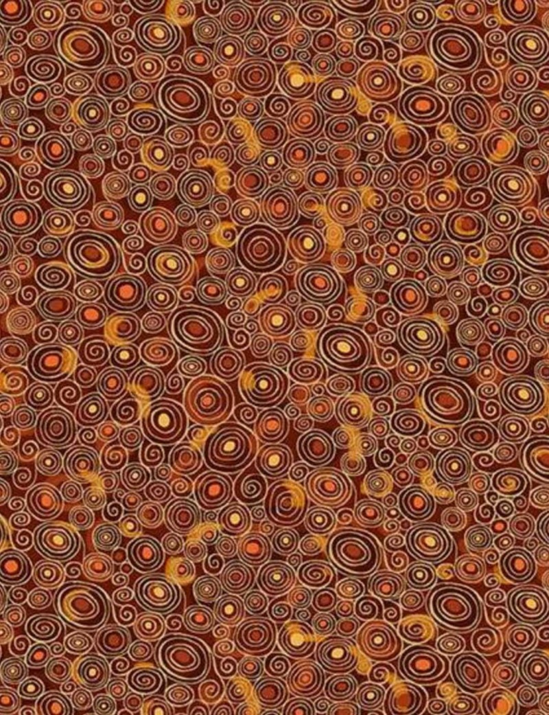 Golden Swirls Cotton Patchwork Fat Quarter – Makower UK
