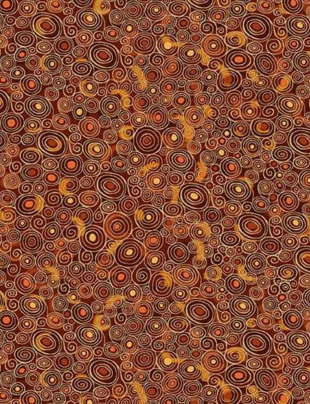 Golden Swirls Cotton Patchwork Fat Quarter – Makower UK